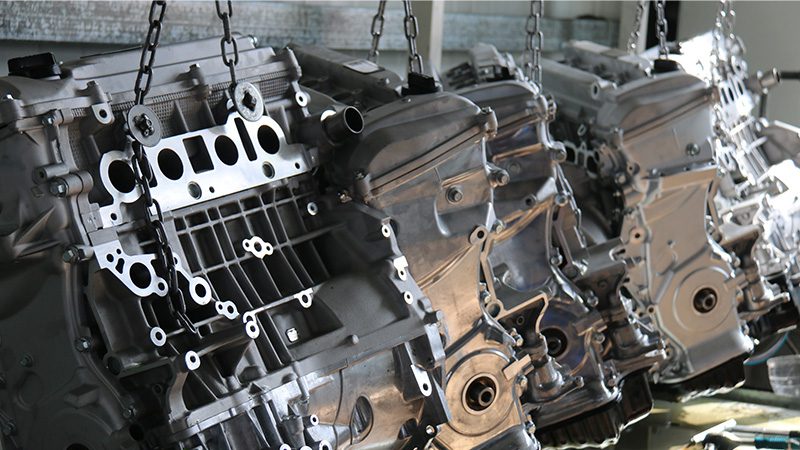 Auto engines assembled at Nanjing Woda Auto Technology Co., Ltd. factory.