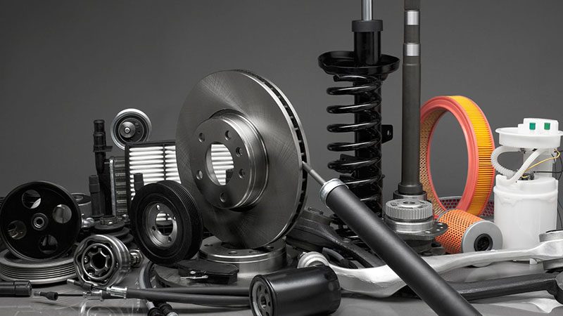 Close-up of precision auto parts, highlighting detailed craftsmanship and high performance.