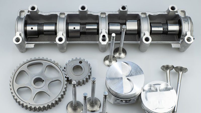 High-quality engine parts arranged to highlight performance and reliability.