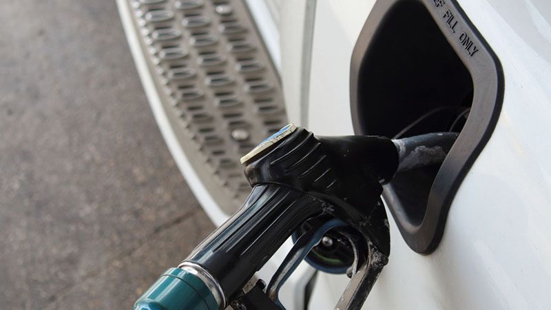 DEF injector spraying Diesel Exhaust Fluid into the exhaust stream for emission reduction