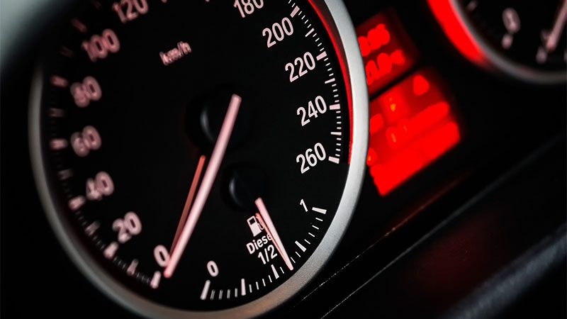 BMW diesel car gauge cluster
