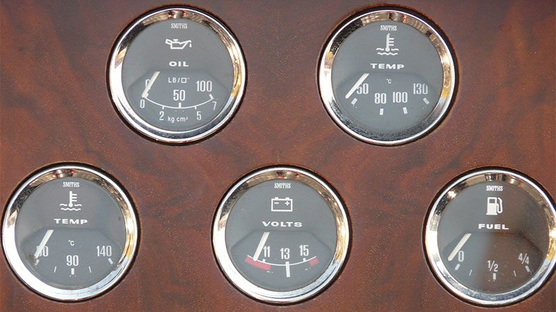 Diesel car dashboard displaying key indicators, as referenced in the blog discussing diesel engine longevity and performance.