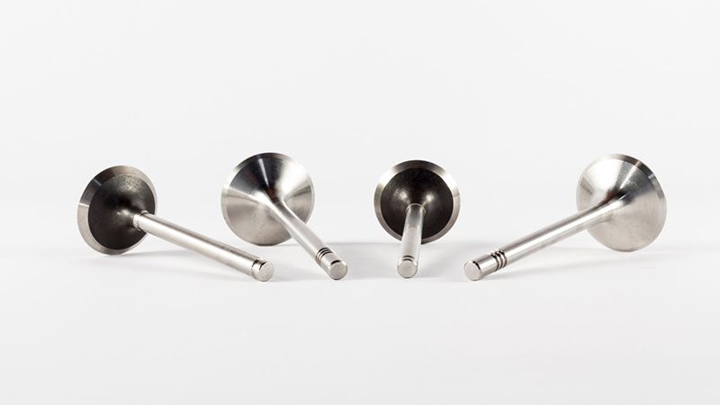 close up of engine valves.