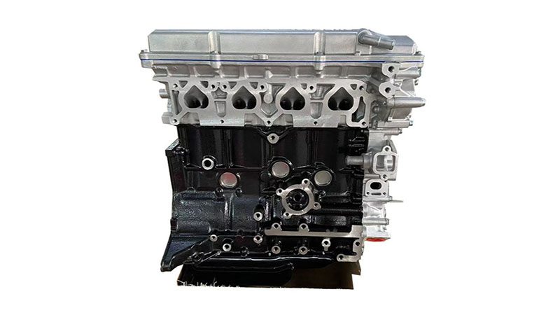 Close-up of a KA24 engine.