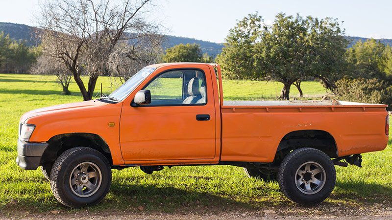 Close-up of a pickup truck – Highlighting hybrid trucks and exploring whether they’re worth the investment for fuel efficiency and performance.