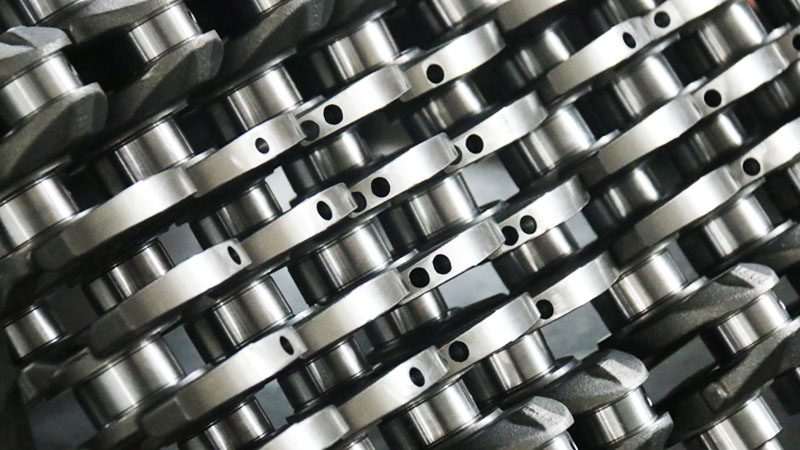 High-quality crankshaft products on display at Nanjing Woda’s factory showcase