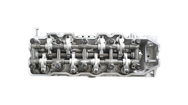 Top view of a Toyota 22R bare engine.
