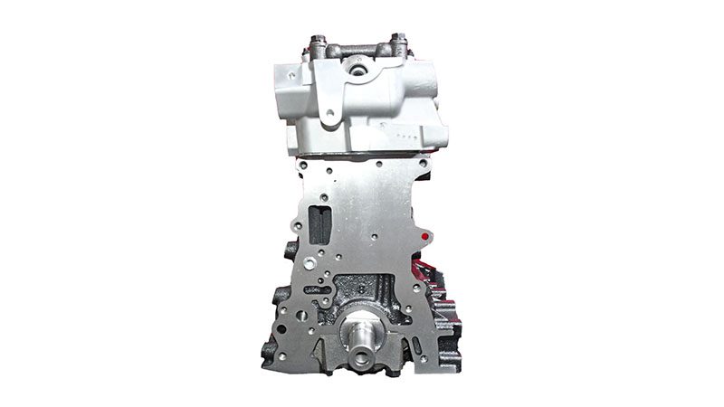 Another side view of a Toyota 22R bare engine.