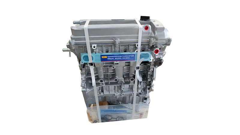 Rear view of a bare Toyota 2AZ-FE engine.
