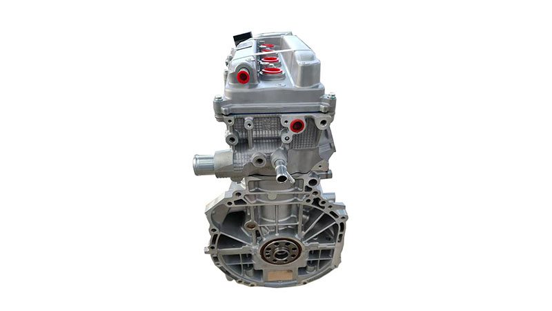 Opposite side view of a bare Toyota 2AZ-FE engine.