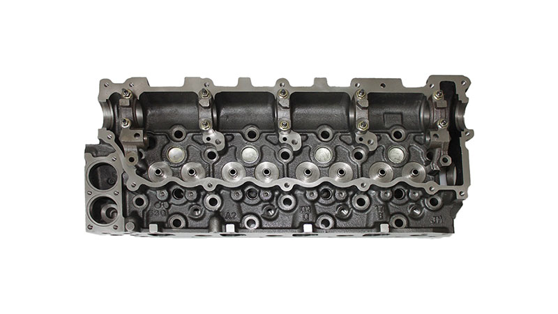 Close-up of an Isuzu 4HG1 cylinder head.