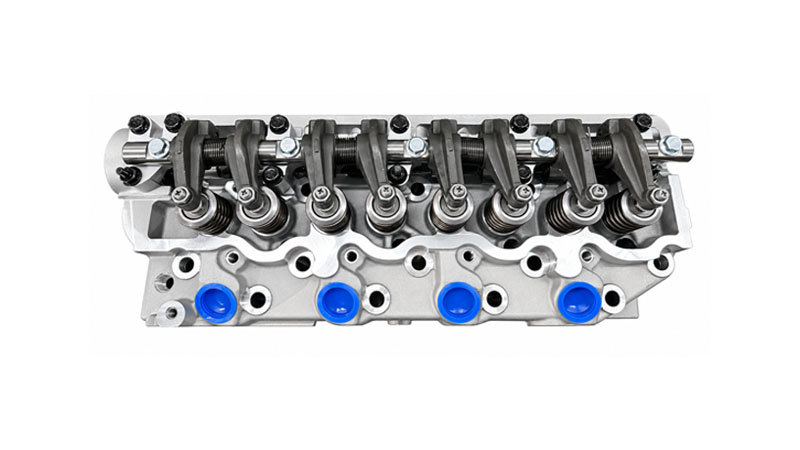 Close-up of a Hyundai D4BH cylinder head.