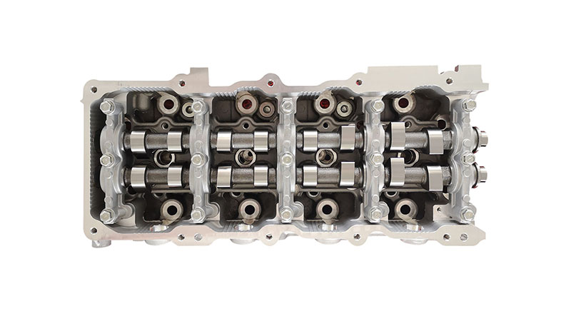 Close-up of a Nissan ZD30 cylinder head.