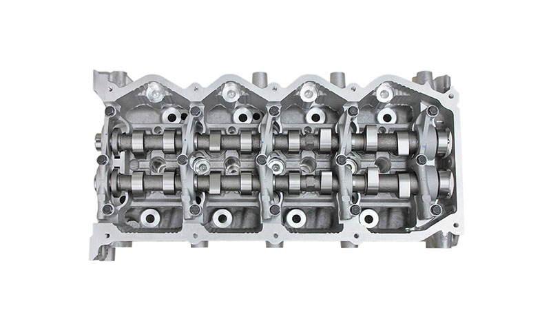 Close-up of a Nissan YD25 cylinder head.