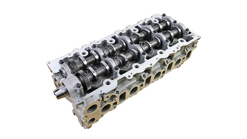 Close-up of a Toyota 1KD cylinder head.