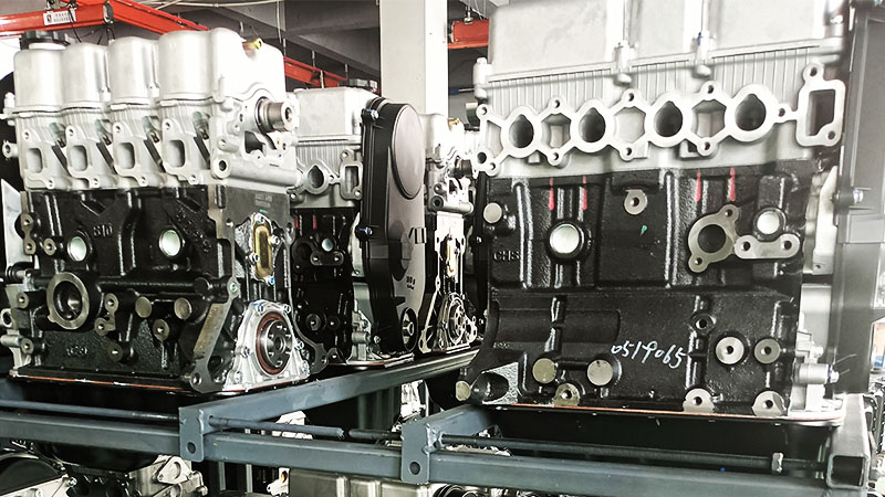 B12S1 engines lined up at Woda Auto factory ready for export.