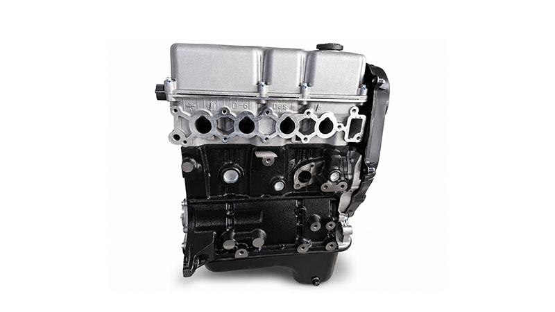 Vue de face d'un bloc-moteur B12S1 pour Chevrolet Aveo et Daewoo Kalos.