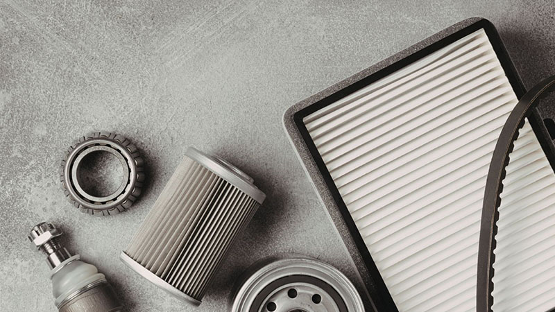 Car parts and filters.