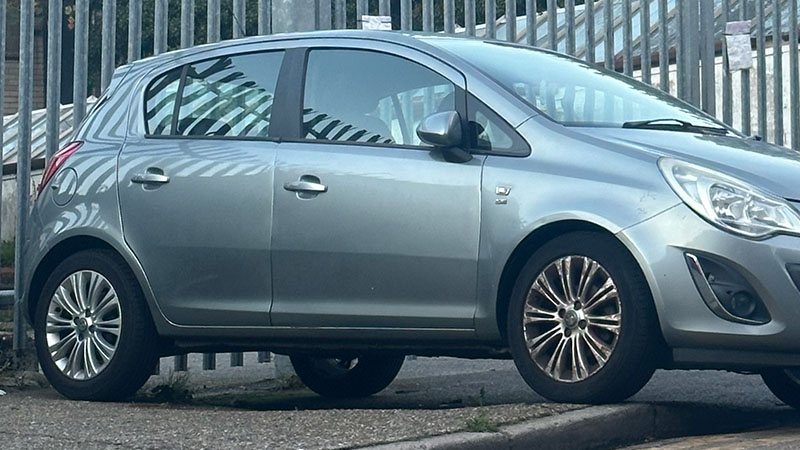 Silver Vauxhall Corsa parked outdoors representing Corsa engine model variants.