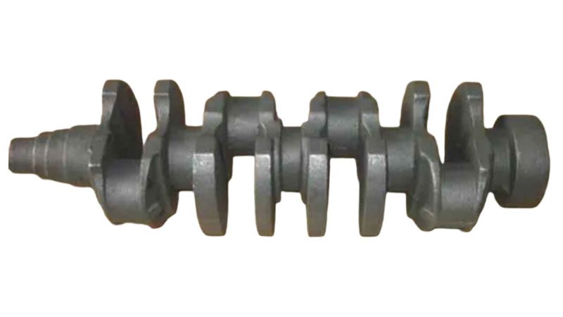 Nodular cast iron crankshaft.