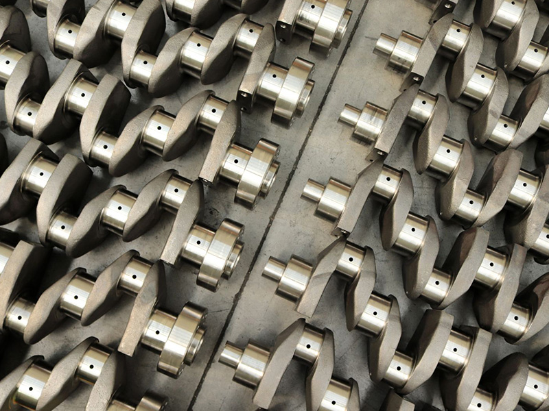 New automotive engine crankshaft spare part for replacement and engine rebuilding applications.