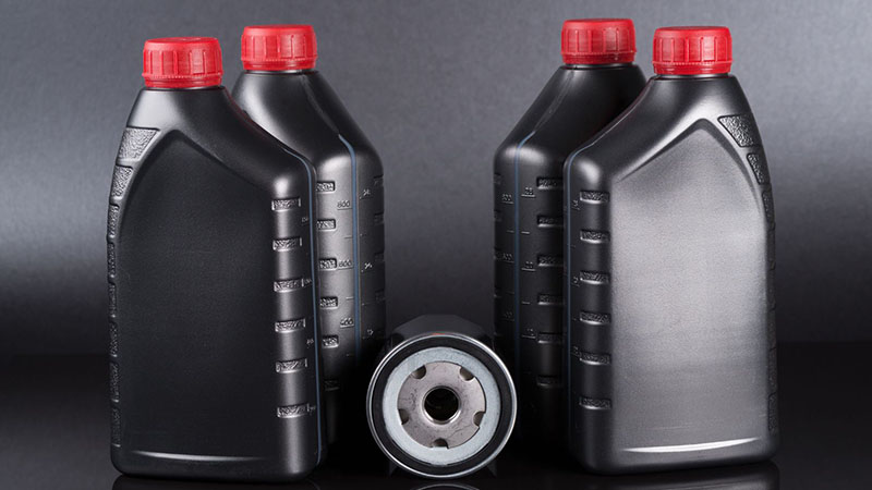 High quality engine oil and filter for car maintenance and performance.