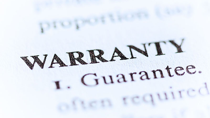Definition of warranty in a business dictionary.