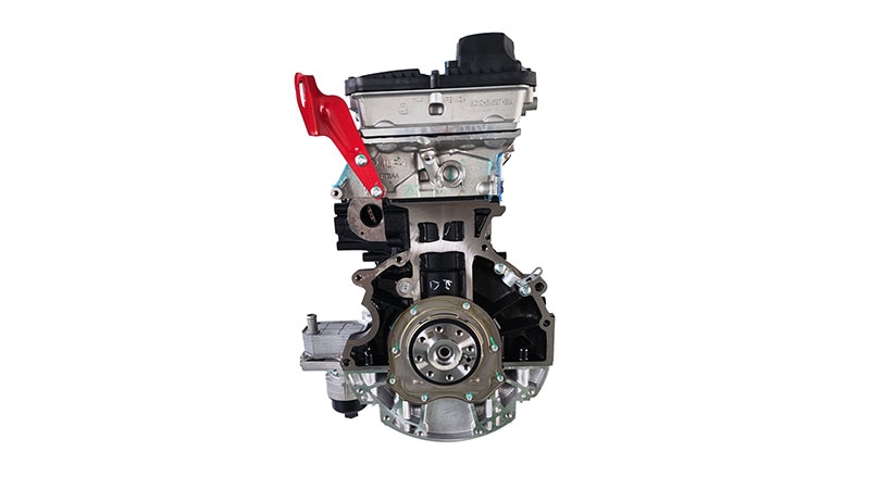 Side view of Ford Duratorq long block engine showing full assembly.