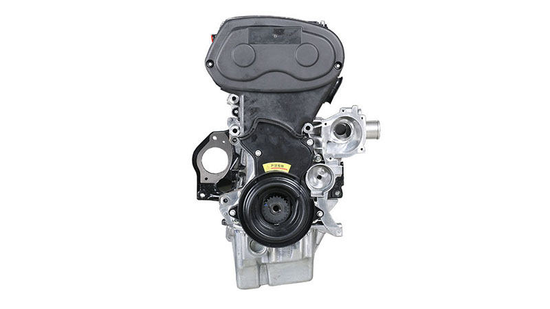 Another side view of a F18D4 long block engine.