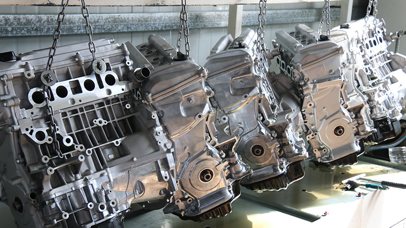 New engine assembled and ready for testing at Woda Auto factory, symbolizing a reliable supplier.
