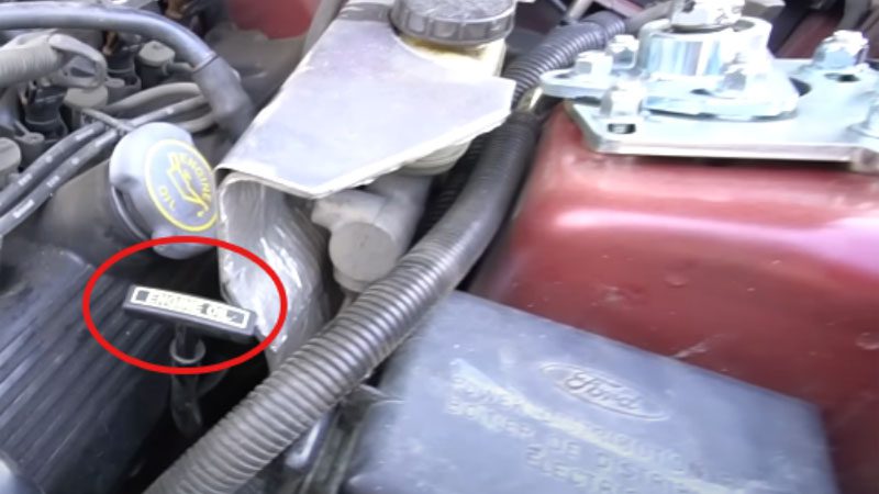 Überprüfen Sie den Ölmessstab noch einmal, bevor Sie den Motorraum reinigen.