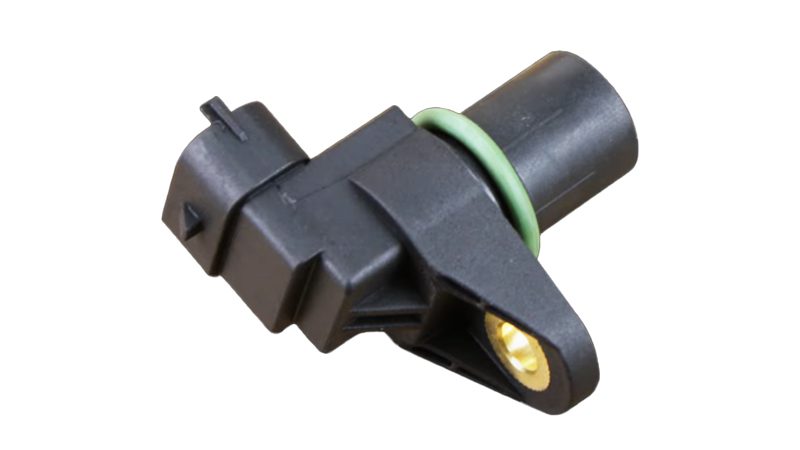 Close up of a camshaft position sensor.