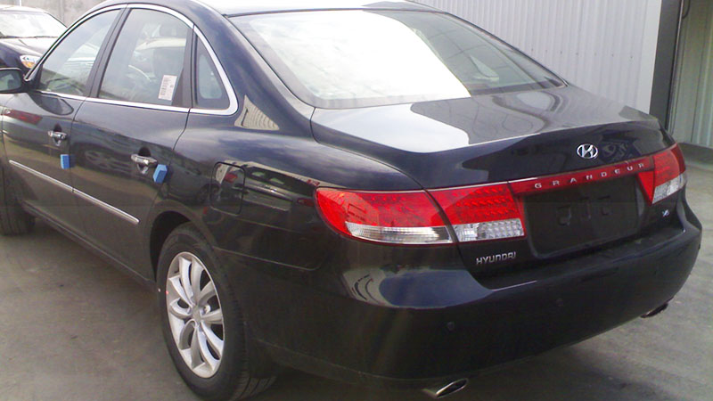 Rear view of Hyundai Grandeur for D4EB engine application reference.