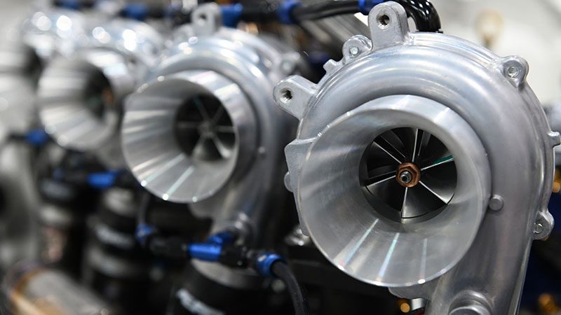 High-quality turbochargers manufactured by Nanjing Woda Auto Technology Co., Ltd., showcasing precision engineering and durable construction.