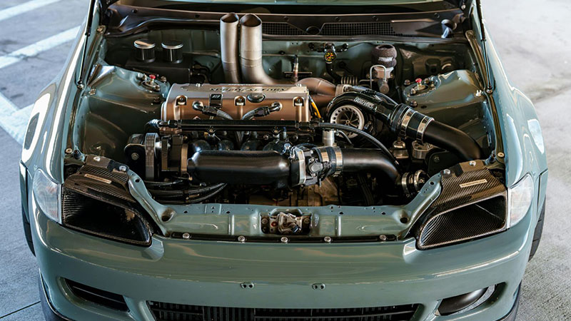 High-performance engine built for increased compression and power output.