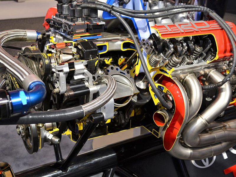 Close-up of a car engine, representing durability and performance in 2025’s most reliable engines.