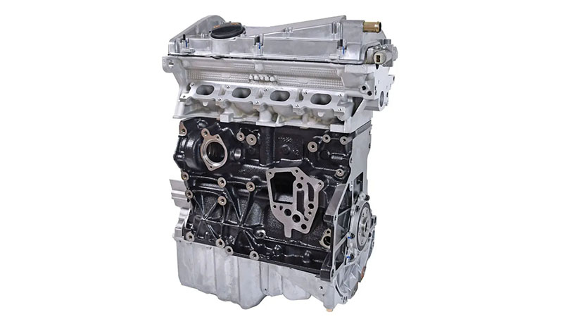 Close-up of Volkswagen EA113 engine.