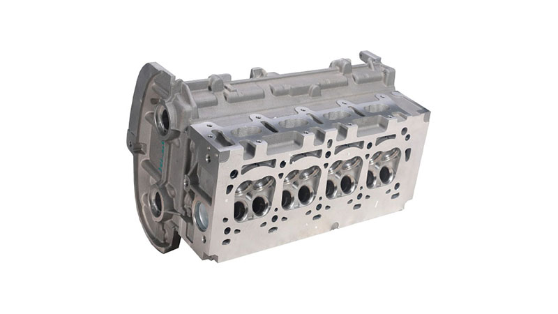 Aluminum K4M cylinder head with visible valve seats.