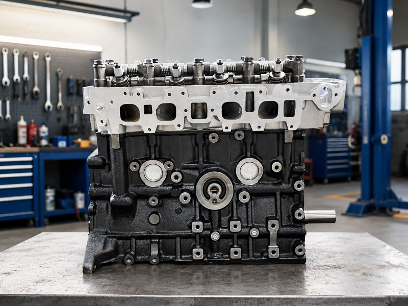 Toyota 22R engine long block for replacement and rebuild applications.