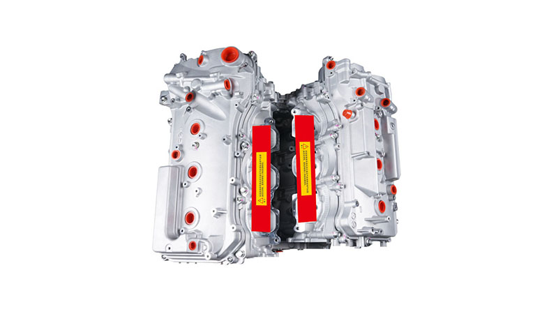 Top view of a Toyota 2GR bare engine.