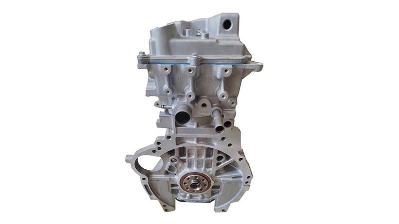 Side view of a Toyota 1ZZ-FE long block engine showing cylinder head and engine block assembly.