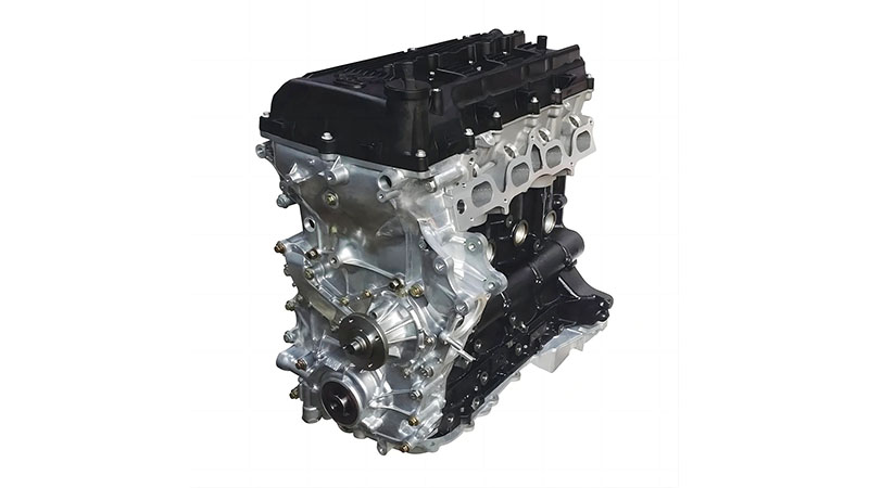 Close-up of Toyota 2TR-FE bare engine.