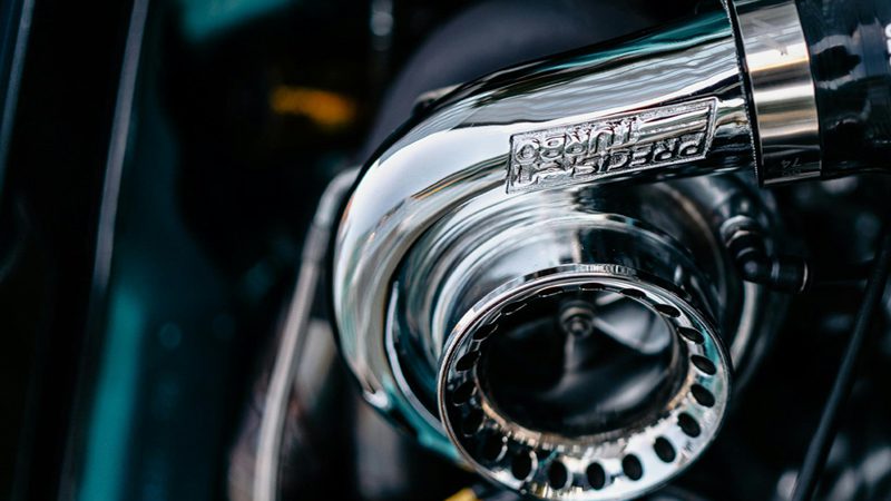Close up of a high performance turbocharger