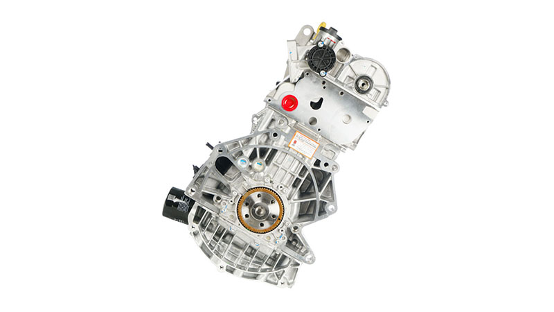 Side view of a Volkswagen EA211 long block engine.