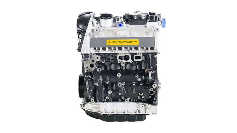 Front view of a Volkswagen EA888 long block engine.